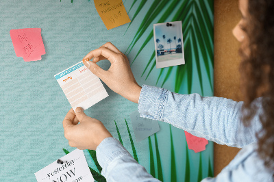 Tableau affichage en liège Châssis de palmier