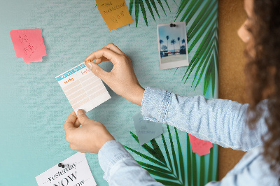 Tableau affichage en liège Feuilles tropicales