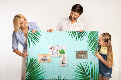 Tableau affichage en liège Feuilles tropicales