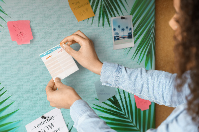 Tableau affichage en liège Feuilles tropicales