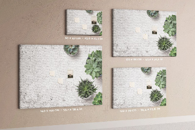 Tableau affichage en liège Plantes décoratives