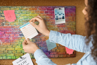 Tableau affichage en liège Mur peint