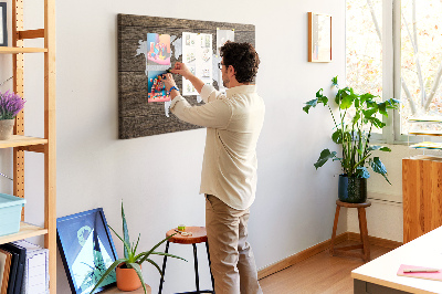 Tableau en liège Le monde sur les planches