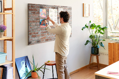 Tableau affichage en liège Mur de briques