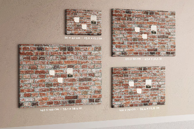 Tableau affichage en liège Mur de briques