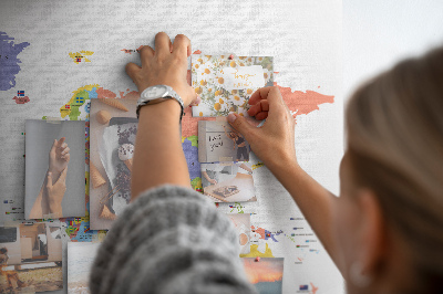 Tableau affichage en liège Carte du drapeau