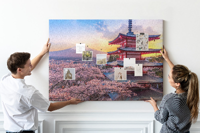 Tableau affichage en liège Construction japonaise