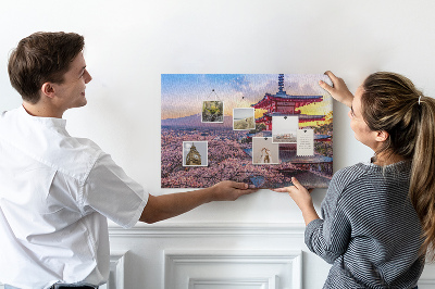 Tableau affichage en liège Construction japonaise