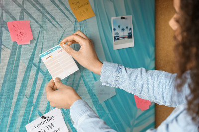 Tableau affichage en liège Paume tropicale