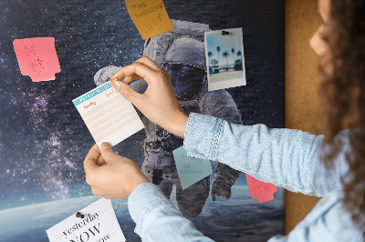 Tableau de liège décoratif Astronaute