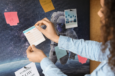 Tableau de liège décoratif Astronaute