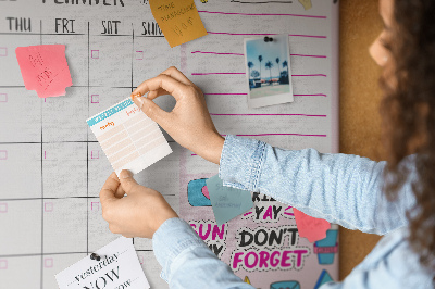 Tableau affichage en liège Planificateur de filles