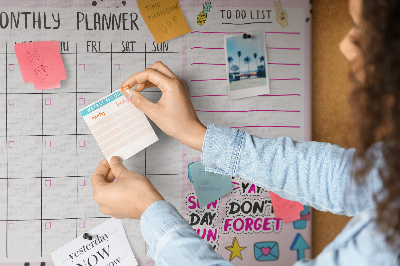 Tableau affichage en liège Planificateur de filles