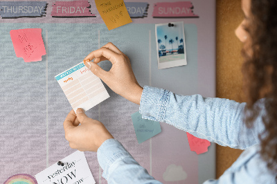 Tableau affichage en liège Planificateur de licorne