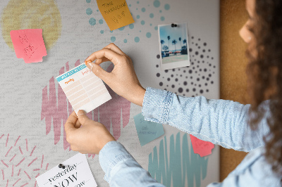 Tableau affichage en liège Modèle géométrique