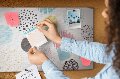 Tableau affichage en liège Modèle géométrique