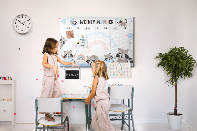 Tableau en liège Horaire des enfants