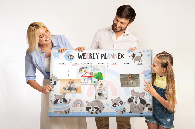 Tableau en liège Horaire des enfants