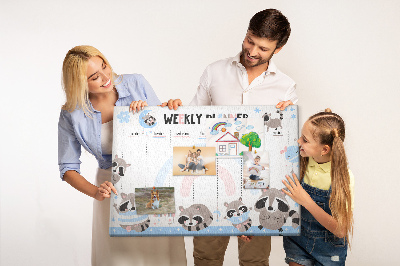 Tableau en liège Horaire des enfants