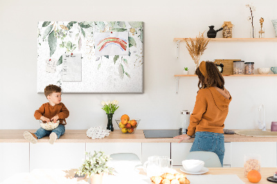 Tableau en liège Feuilles de plante natura