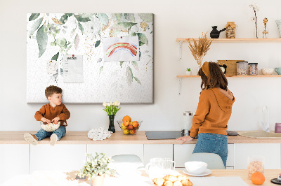 Tableau en liège Feuilles de plante natura