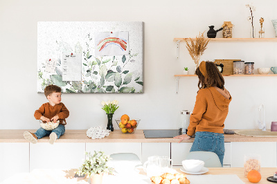 Tableau en liège Plantes feuilles