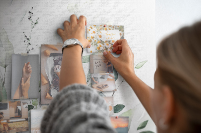 Tableau en liège Plantes feuilles