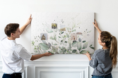 Tableau en liège Plantes feuilles