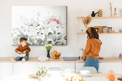 Tableau en liège Plantes feuilles