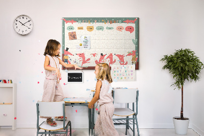 Tableau en liège Planificateur pour les enfants