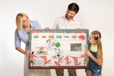 Tableau en liège Planificateur pour les enfants