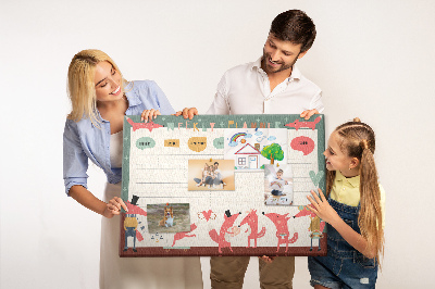 Tableau en liège Planificateur pour les enfants