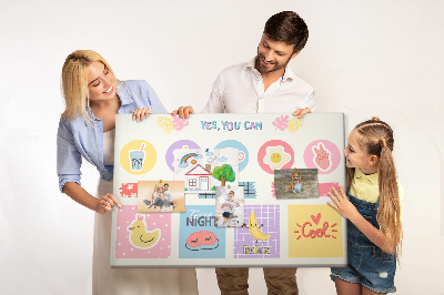 Tableau en liège Planificateur de l'école