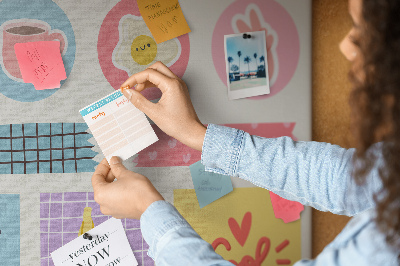 Tableau en liège Planificateur de l'école