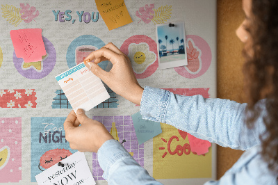 Tableau en liège Planificateur de l'école