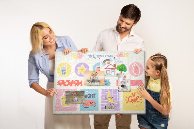 Tableau en liège Planificateur de l'école