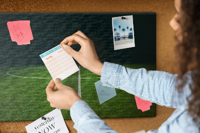 Tableau en liège Terrain de football