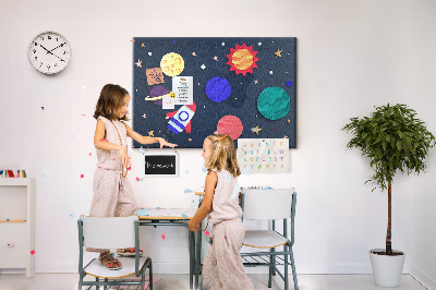 Tableau en liège Cosmos pour enfants