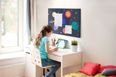 Tableau en liège Cosmos pour enfants