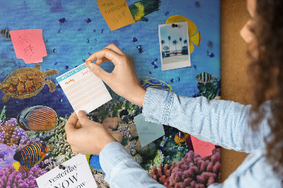 Tableau en liège Vie sous-marine