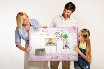 Tableau en liège Planificateur pour les enfants