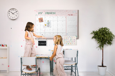 Tableau en liège Planificateur pour les enfants