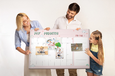 Tableau en liège Planificateur pour les enfants