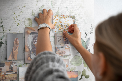 Tableau en liège Plantes feuilles