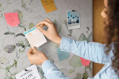 Tableau en liège Plantes feuilles