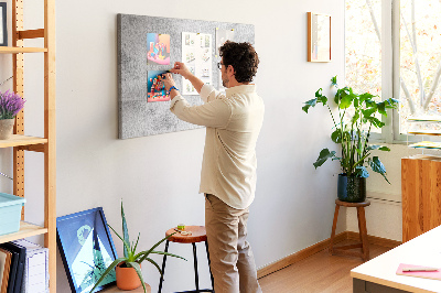 Tableau en liège Mur en béton