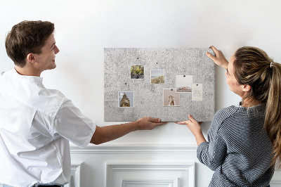 Tableau en liège Mur en béton