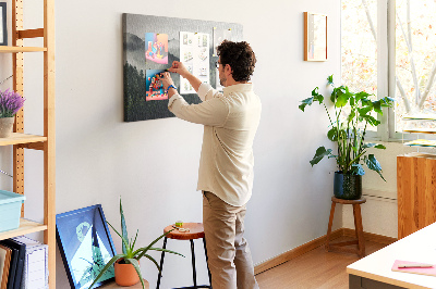 Image tableau en liège Paysage forestier