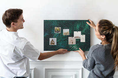 Tableau de liège décoratif Feuilles tropicales