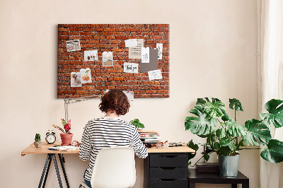 Tableau de liège décoratif Vieux mur de briques